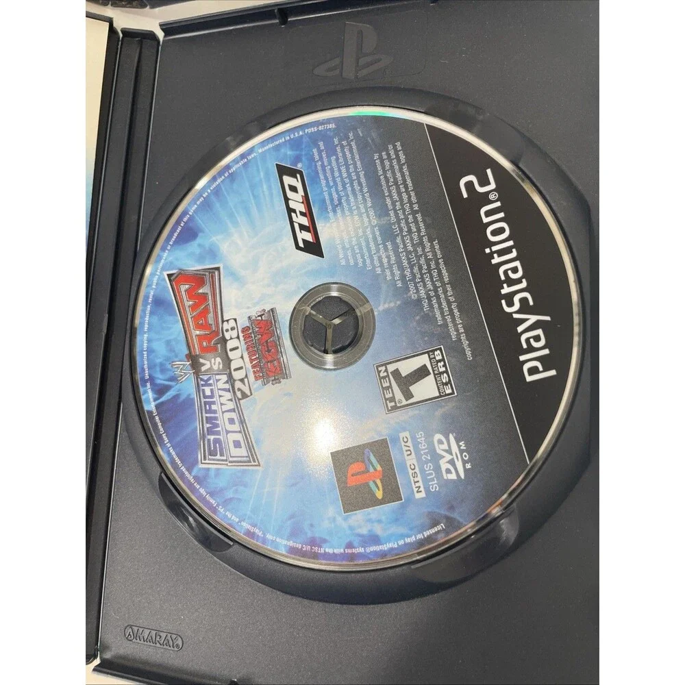 WWE SmackDown vs. Raw 2008 & 2009 PS2 Game Lot CIB